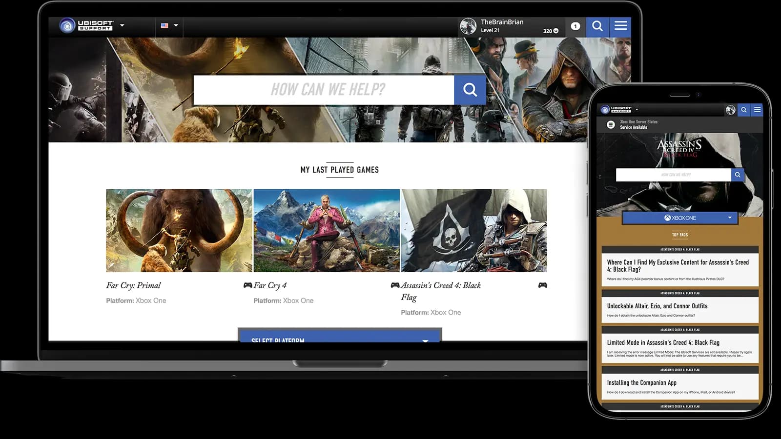 Ubisoft Support Website