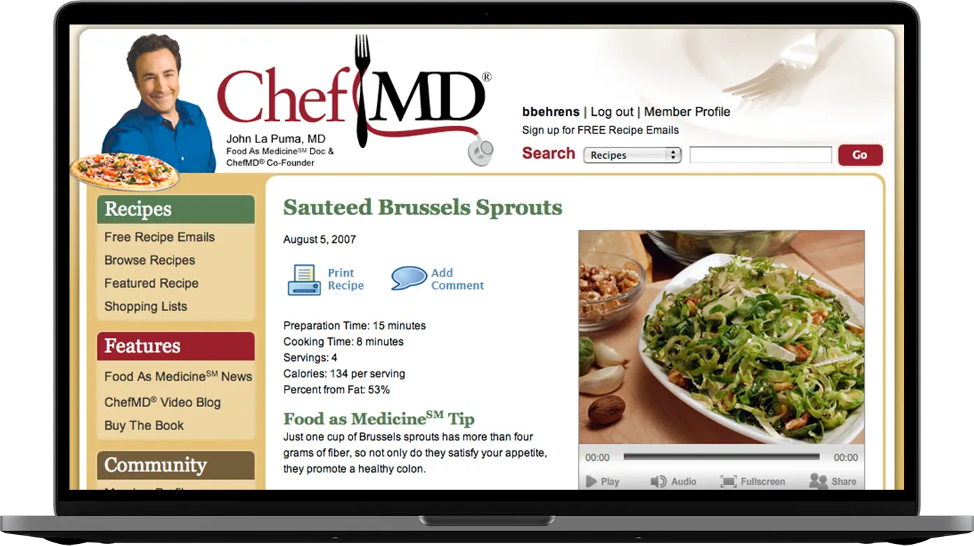 ChefMD Website Recipie Page