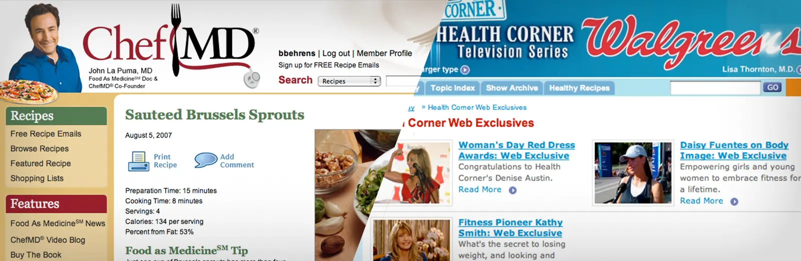 Health Corner and ChefMD Online Sample